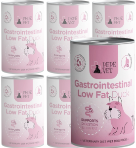 Paka Zwierzaka Mokra Vet Gastro Low Fat Duck 6x400g