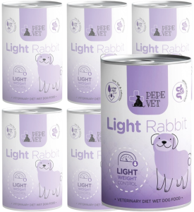 Paka Zwierzaka Mokra Vet Light Rabbit 6x400g