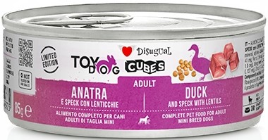 Disugual Mokra Cubes Kaczka Soczewica 85g