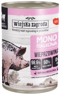Wiejska Zagroda Kot Mono Wieprzowina 400g
