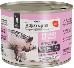Wiejska Zagroda Kot Mono Wieprzowina 200g