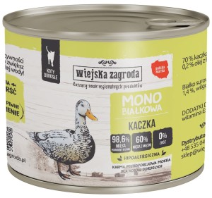 Wiejska Zagroda Kot Mono Kaczka 200g