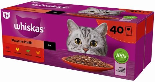 Whiskas Saszetka Klasyczne Posiłki 40x85g