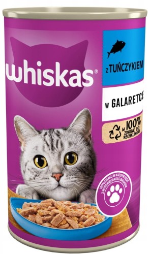Whiskas Mokra Tuńczyk w galaretce 400g