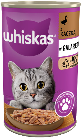 Whiskas Mokra Kaczka w galaretce 400g