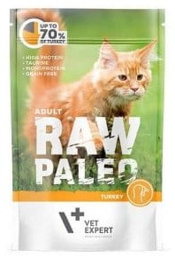 VetExpert Raw Paleo Cat Adult Turkey 100g 