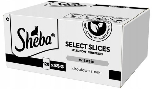 SHEBA Saszetka Select Slices Drobiowe Smaki w Sosie 120x85g