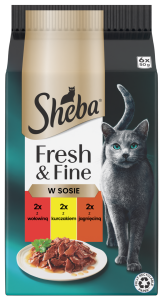 Sheba Mini Sos Wołowina Kurczak Jagnięcina 6x50g