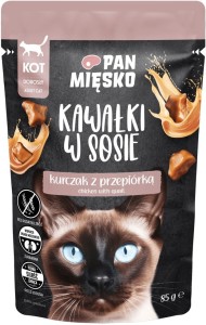 Pan Mięsko Kot Saszetka Kurczak Przepiórka 85g