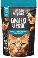 Pan Mięsko Kot Saszetka Indyk Tuńczyk 85g