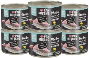 Pan Mięsko Kot Mokra Kurczak z Dorszem 6x200g