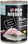 Pan Mięsko Kot Mokra Kurczak z Dorszem 400g