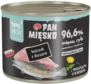 Pan Mięsko Kot Mokra Kurczak z Dorszem 200g