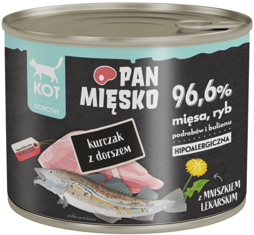 Pan Mięsko Kot Mokra Kurczak z Dorszem 200g