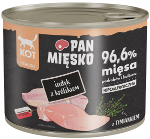 Pan Mięsko Kot Mokra Indyk z Królikiem 200g