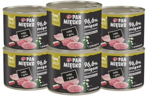 Pan Mięsko Kot Mokra Indyk z Gęsią 6x200g