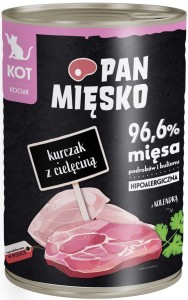 Pan Mięsko Kocięta Mokra Kurczak z Cielęciną 400g