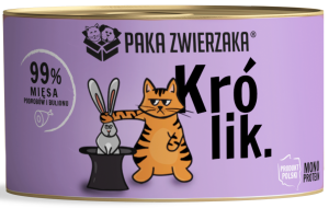 Paka Zwierzaka Mokra Kot Królik 200g