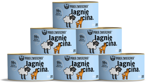 Paka Zwierzaka Mokra Kot Jagnięcina 6x200g
