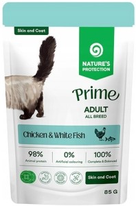 Natures Protection Prime Kot Chicken White Fish 85g