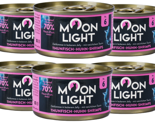 Moonlight Dinner 6 Galaretka Tuńczyk Kurczak Krewetki 6x80g