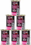 JohnDog ForCats Kitten indyk kaczka 6x400g