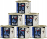 JohnDog ForCats Kitten cielęcina królik 6x200g