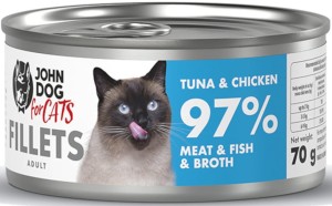 John Dog For Cats Fillets Tuńczyk Kurczak 70g