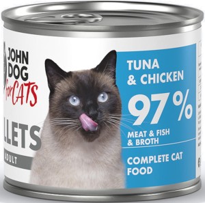 John Dog For Cats Fillets Tuńczyk Kurczak 140g