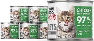 John Dog For Cats Fillets Kocięta Kurczak Łosoś 6x140g
