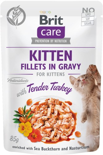 Brit Care Cat Pouch Turkey Kitten 85g