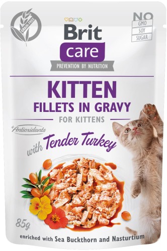 Brit Care Cat Pouch Turkey Kitten 85g