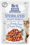Brit Care Cat Pouch Sterilized Jelly Duck 85g