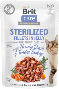 Brit Care Cat Pouch Sterilized Jelly Duck 85g