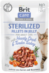 Brit Care Cat Pouch Sterilized Jelly Duck 12x85g