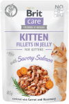 Brit Care Cat Pouch Kitten Jelly Savory Salmon 85g