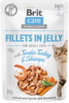 Brit Care Cat Pouch Jelly Turkey Shrimps 85g