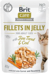 Brit Care Cat Pouch Jelly Fine Trout Cod 85g