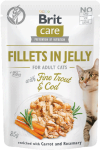 Brit Care Cat Pouch Jelly Fine Trout Cod 12x85g