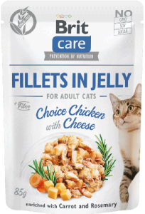 Brit Care Cat Pouch Jelly Chicken Cheese 85g