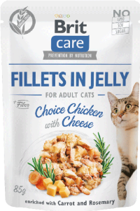Brit Care Cat Pouch Jelly Chicken Cheese 12x85g