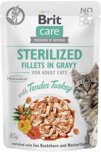 Brit Care Cat Pouch Gravy Sterilized Turkey 6x85g