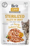 Brit Care Cat Pouch Gravy Sterilized Salmon Tuna 85g