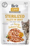 Brit Care Cat Pouch Gravy Sterilized Salmon Tuna 6x85g