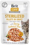 Brit Care Cat Pouch Gravy Sterilized Salmon Tuna 12x85g