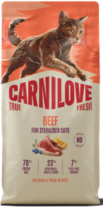 CARNILOVE Cat True Fresh Sterilised Beef 6kg