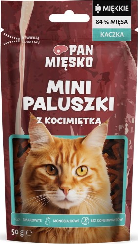 Pan Mięsko Kot Przysmak Mini Paluszki Kaczka 50g