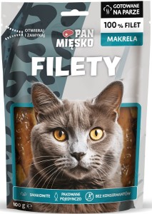 Pan Mięsko Kot Przysmak Filety Makrela 100g