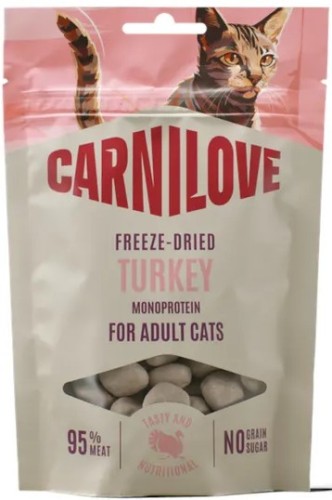 CARNILOVE Cat Snack Freeze Dried Turkey 40g
