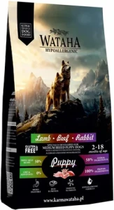 Wataha Sucha Karma Puppy M/L Jagnięcina Wołowina Królik 12kg